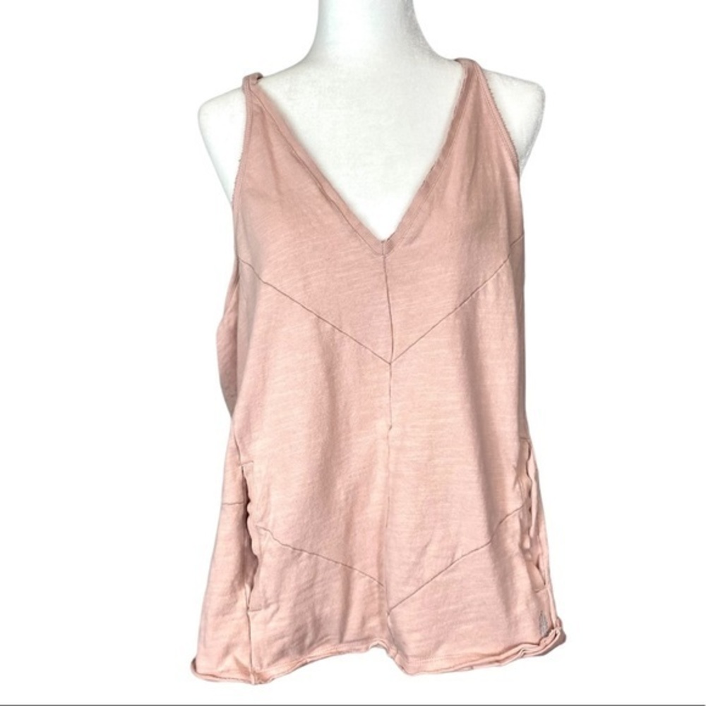 Free People Blush Pink V-Neck Tank Top